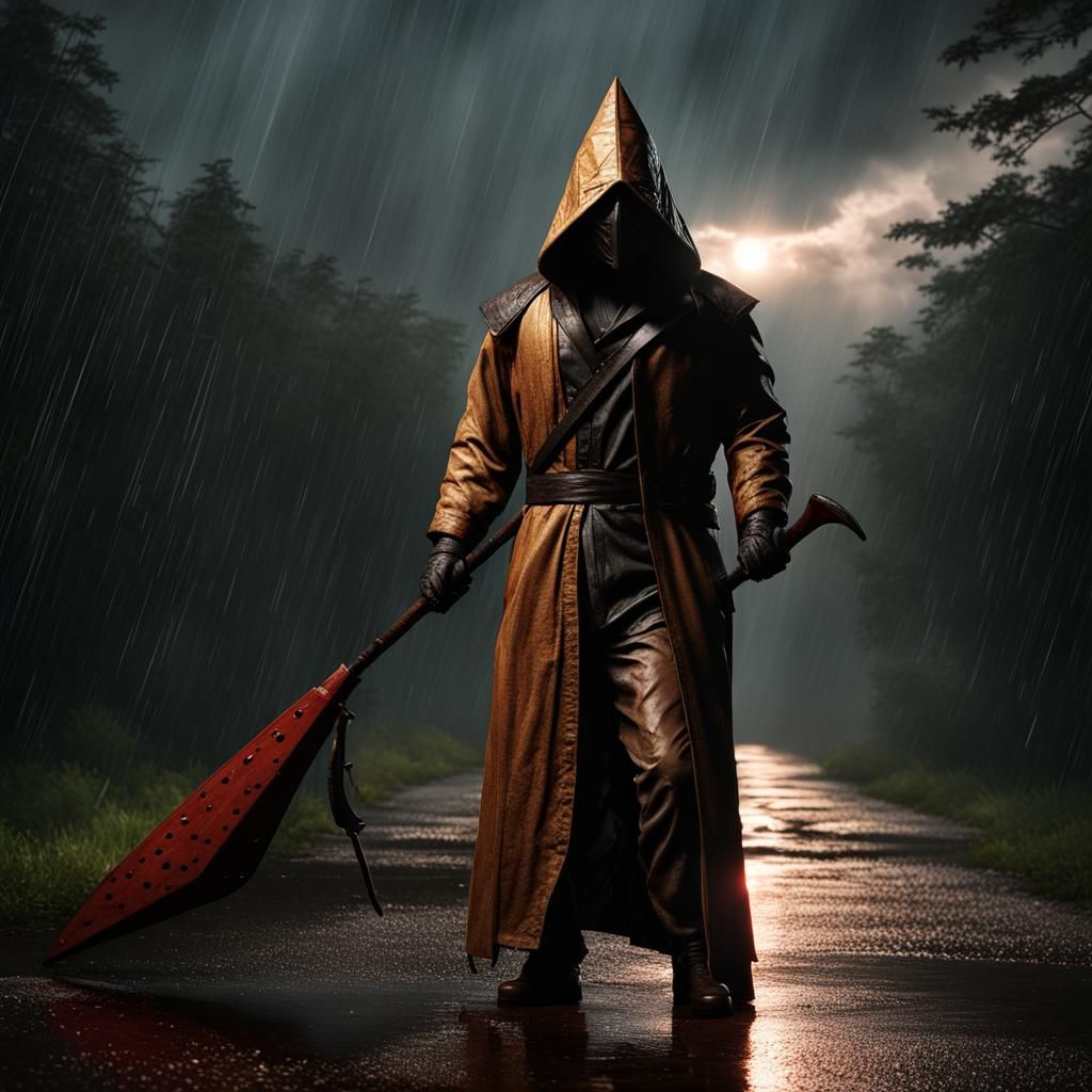 Jason Voorhees as Pyramid Head in Horrorcore Style
