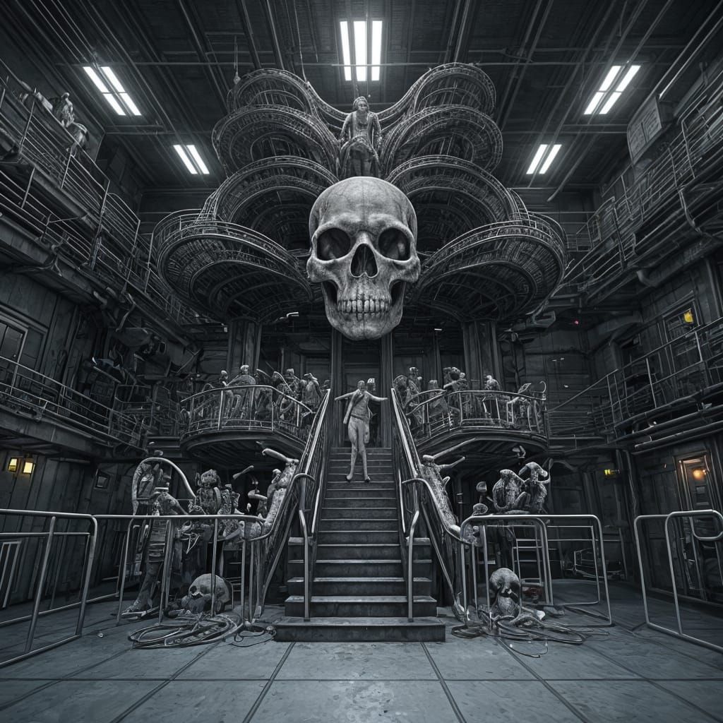 Epic Bio Lab Hellscapes in Industrial Decay