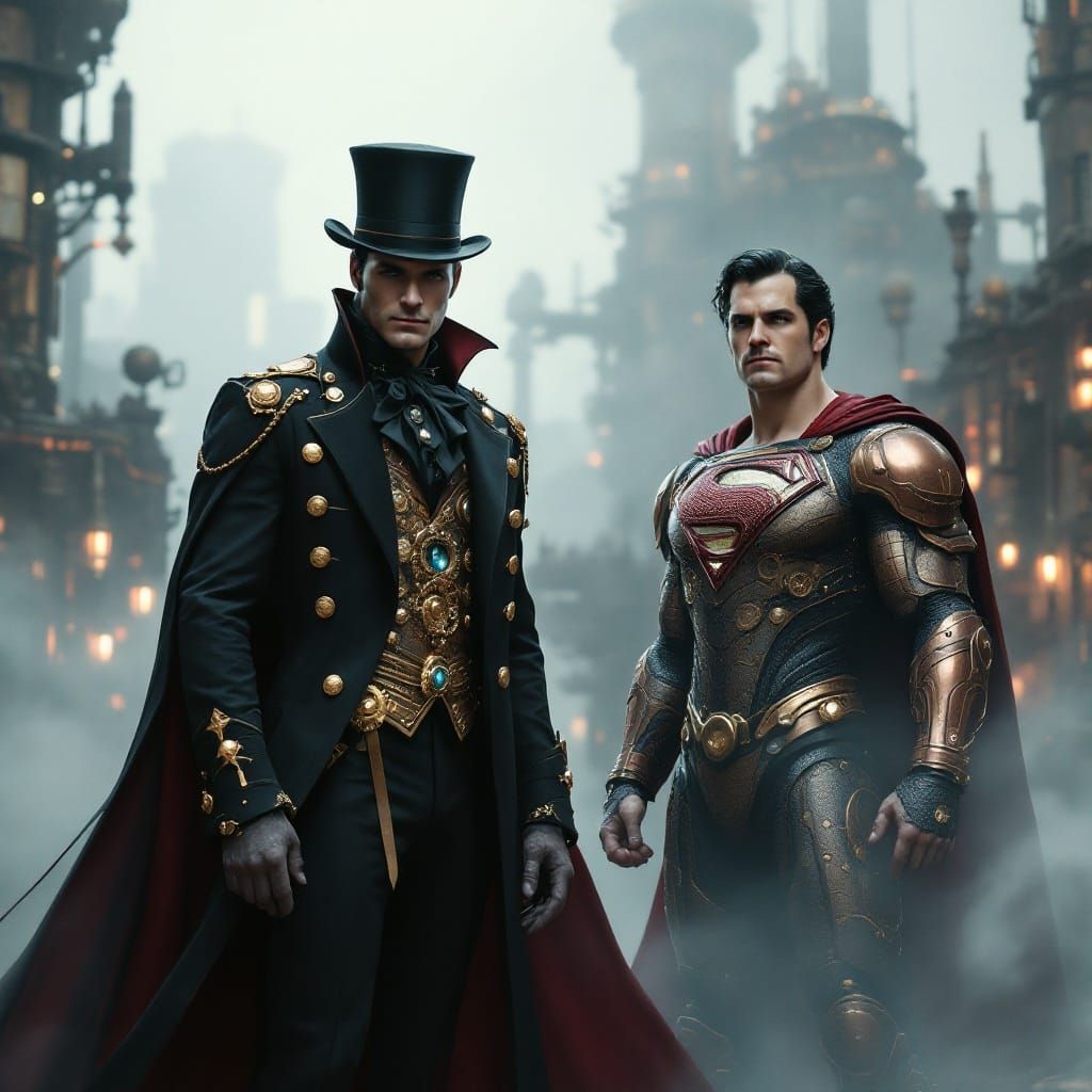 Steampunk Heroes Unite: Prince and Superman in Industrial Fa...
