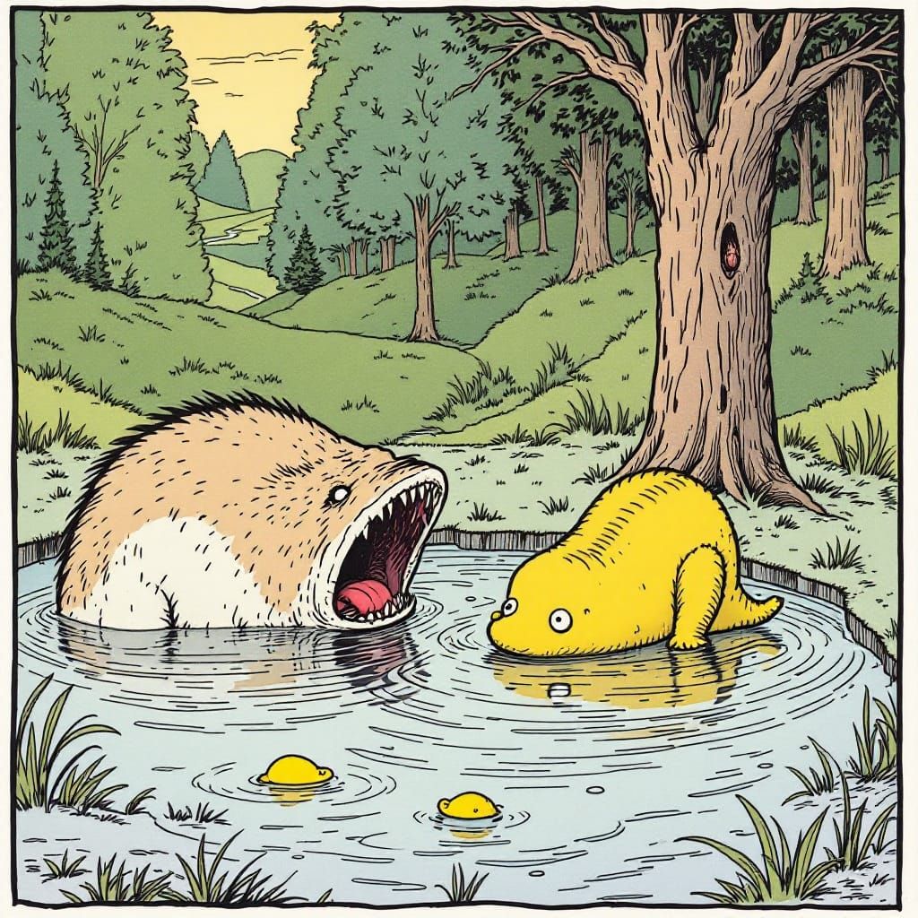 The Far Side Comic Scene