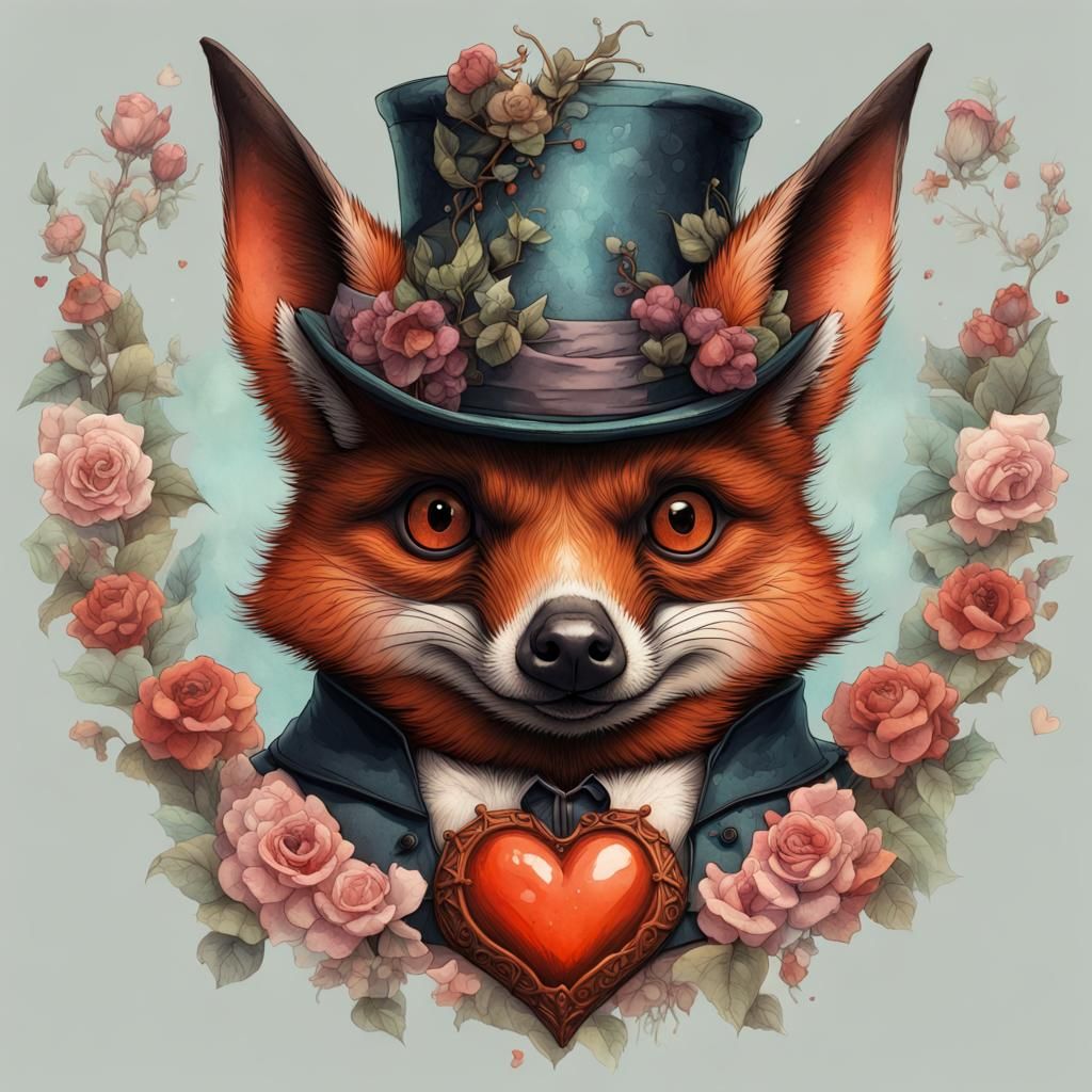 Wild Valentine flying fox