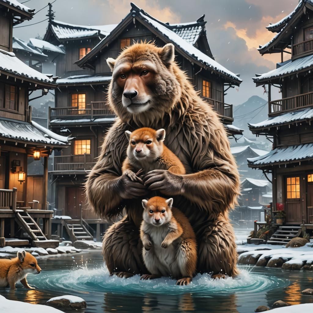 Sailor vs Kangaroo: Hyperrealistic Splash Art Battle