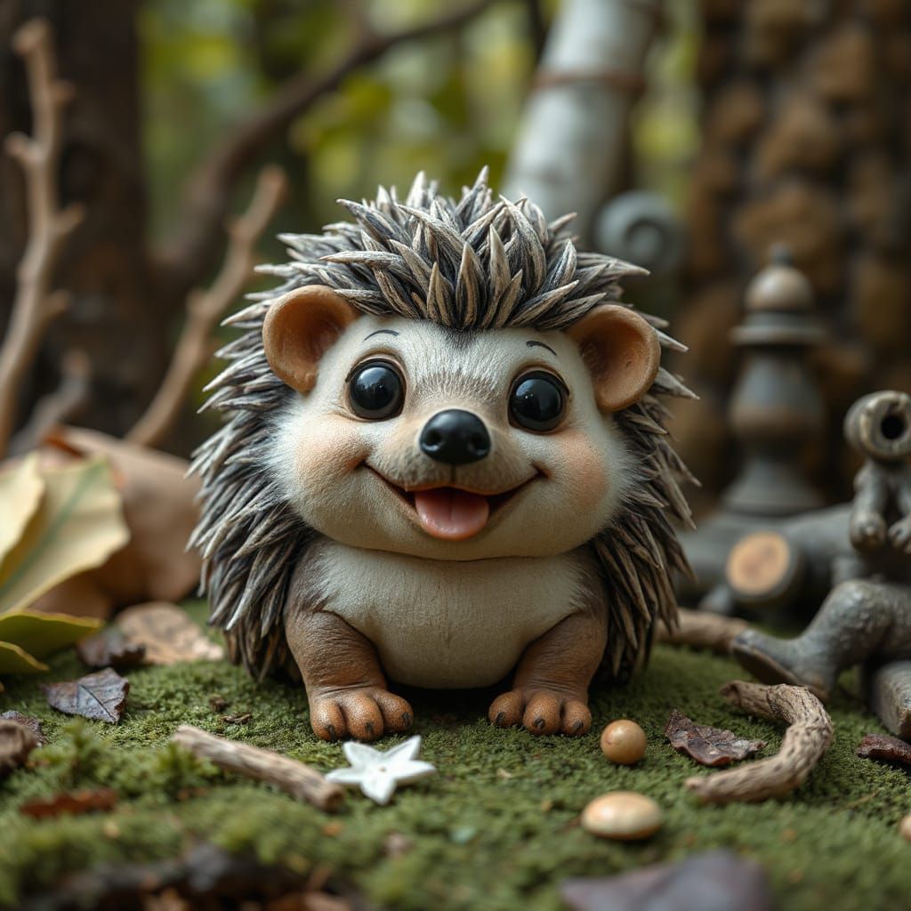 Furry hedgehog