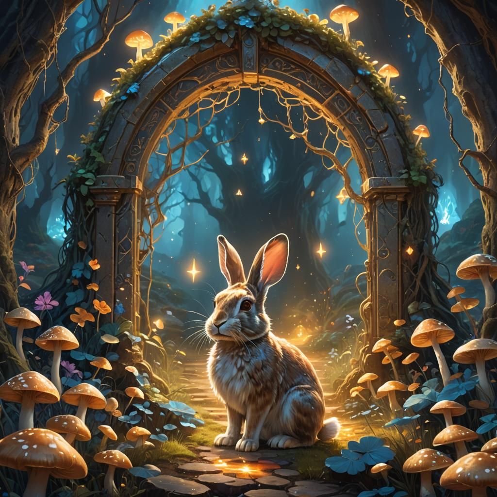 Rabbit Guardian of the Magic Portal