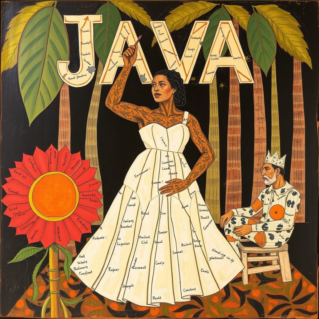 Abstract Expressionist Mixed Media Composition