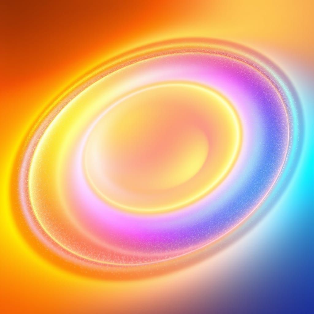 Kaleidoscopic Color Stream in Golden Hour Light