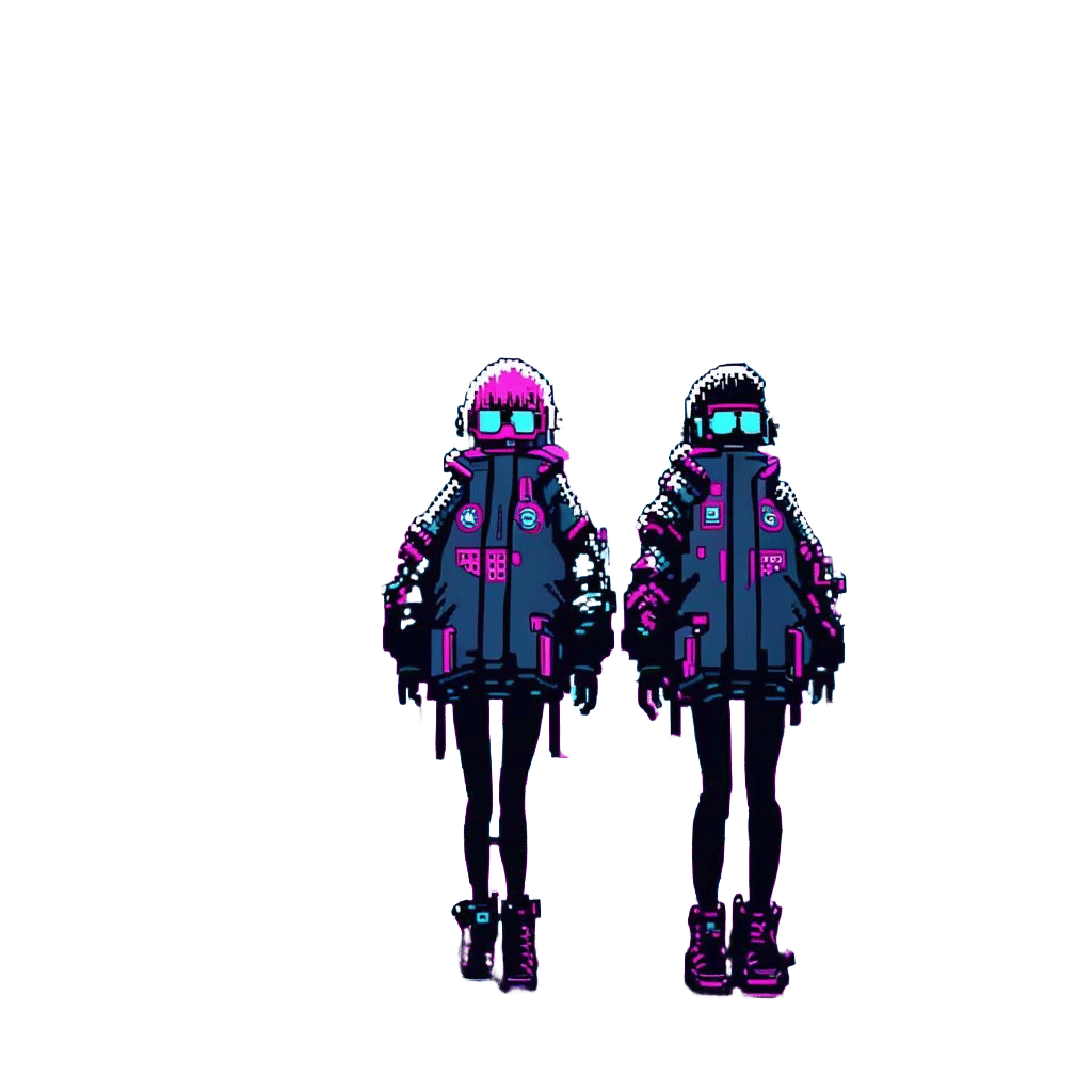 8-bit Cryptopunk in Anime Style