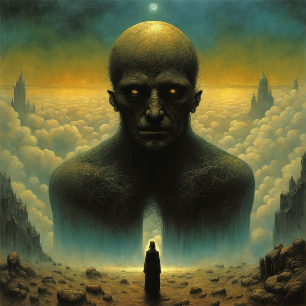 Surrealist Comic Book Art in a Grotesque Style