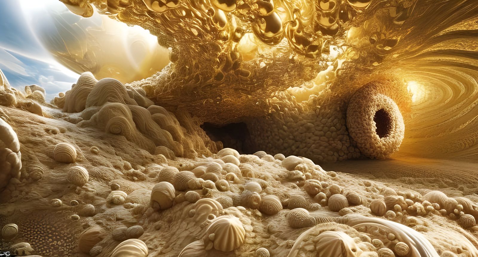 Dreamy Fractal Structure with Soft Light