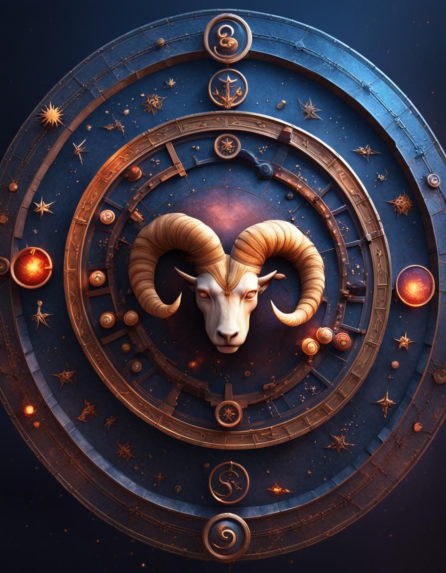 High-Quality Capricorn Zodiac Sign Logo in Color