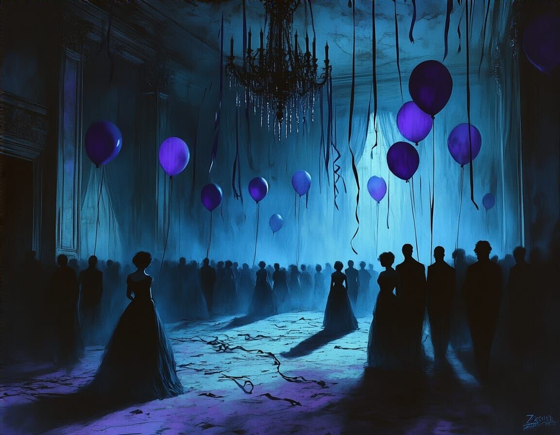 Haunting New Year's Eve in Abandoned Ballroom