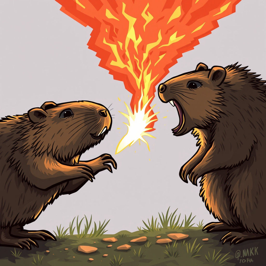 Capybara vs Wombat: Mortal Combat Cartoon