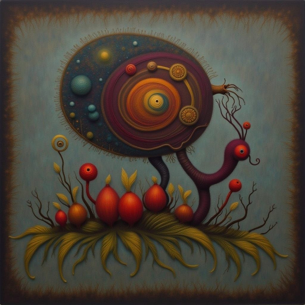 Felted Wool Flux and Cicada Song Interpretation