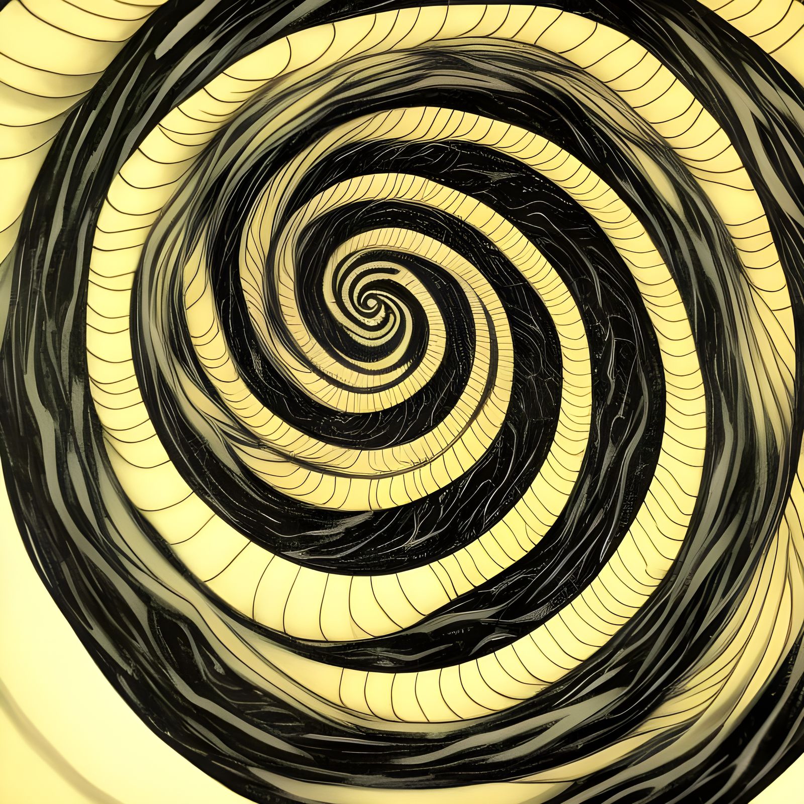 Abstract Uzumaki Spiral Art