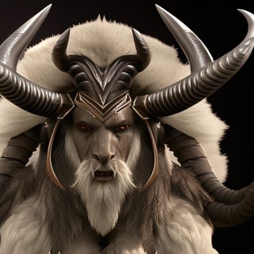 Furry Baphomet Demoness Warrior in 4K