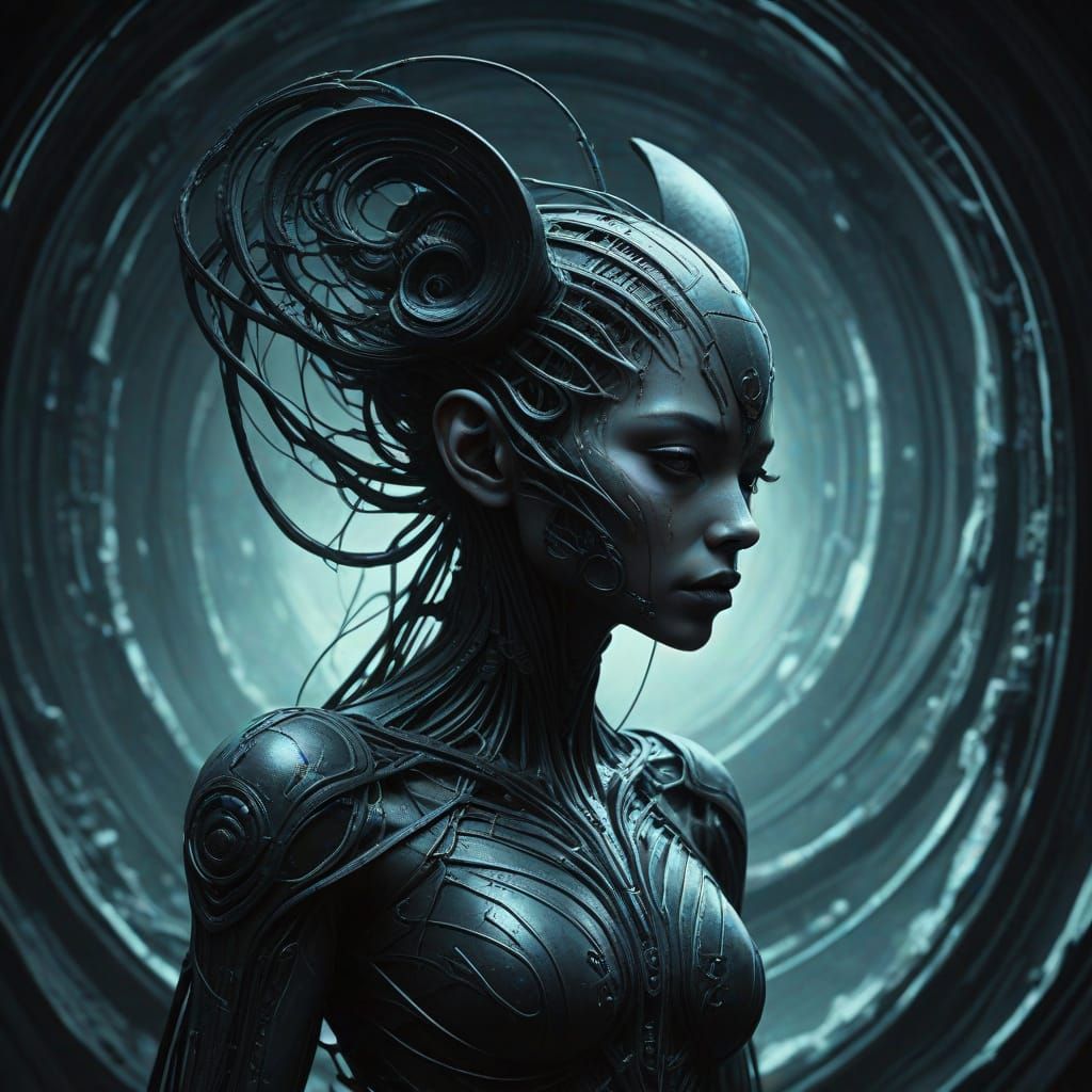 Hauntingly Beautiful Melonie Mouse in Eldritch Vortex, Inspi...