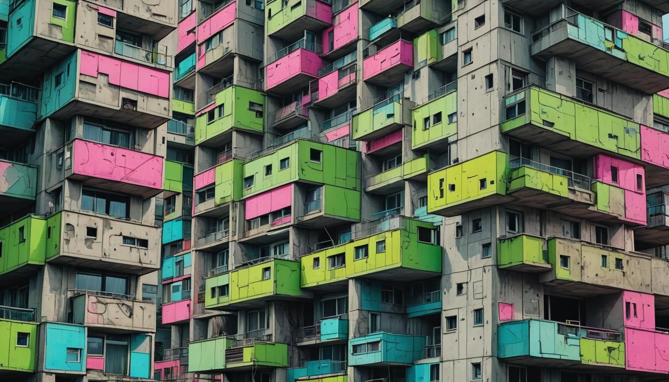 Chernobyl Comic Book Art in Retrofuturistic Style