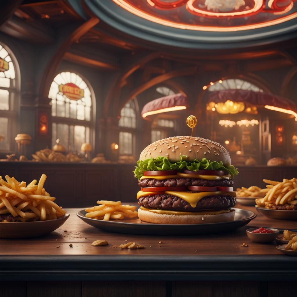 Burger King: Detailed Matte Painting in Unreal Engine