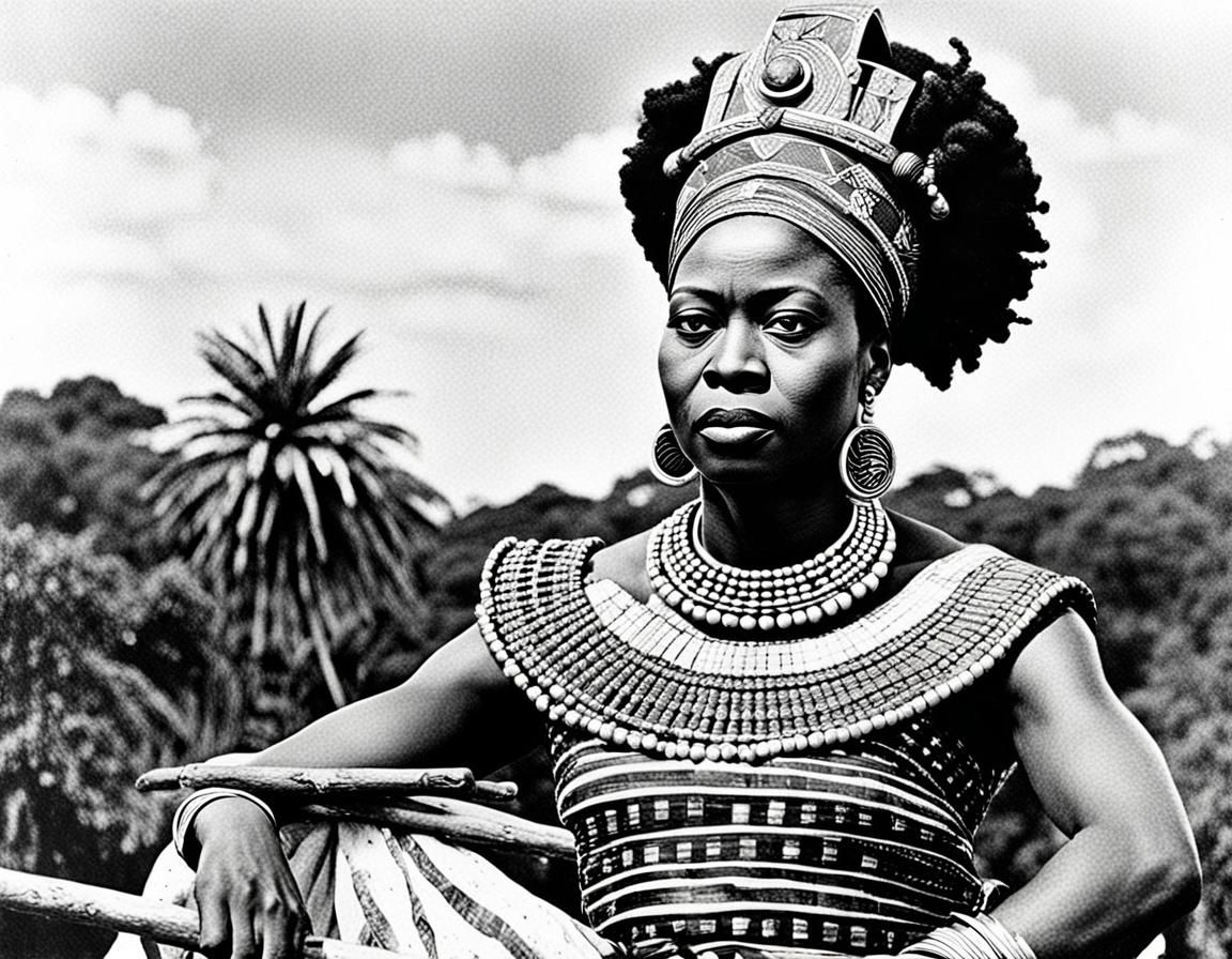 Queen Nzinga Mbande: African Warrior Queen Portrait