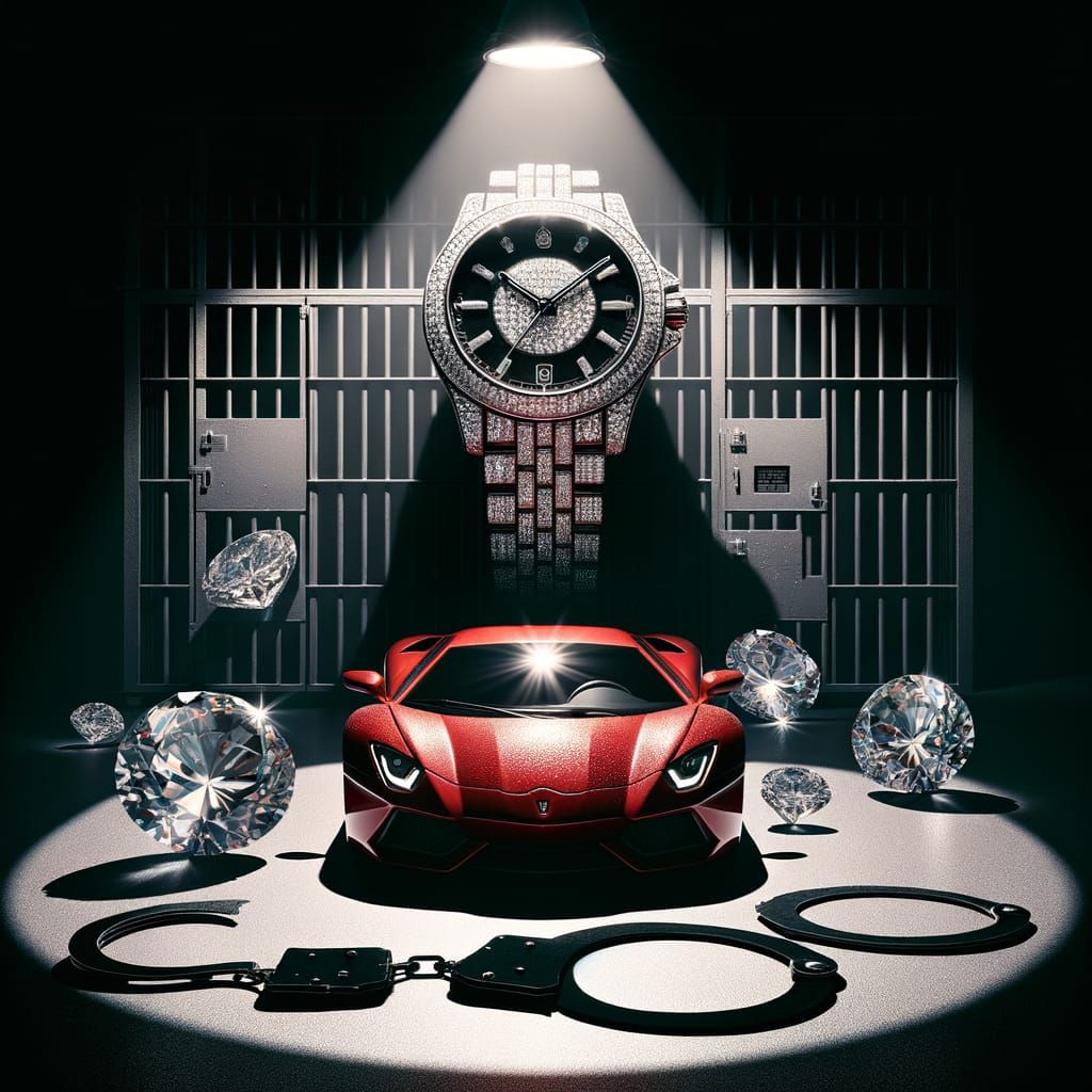 Luxury Car and Watch Shadows Hint at Consequences