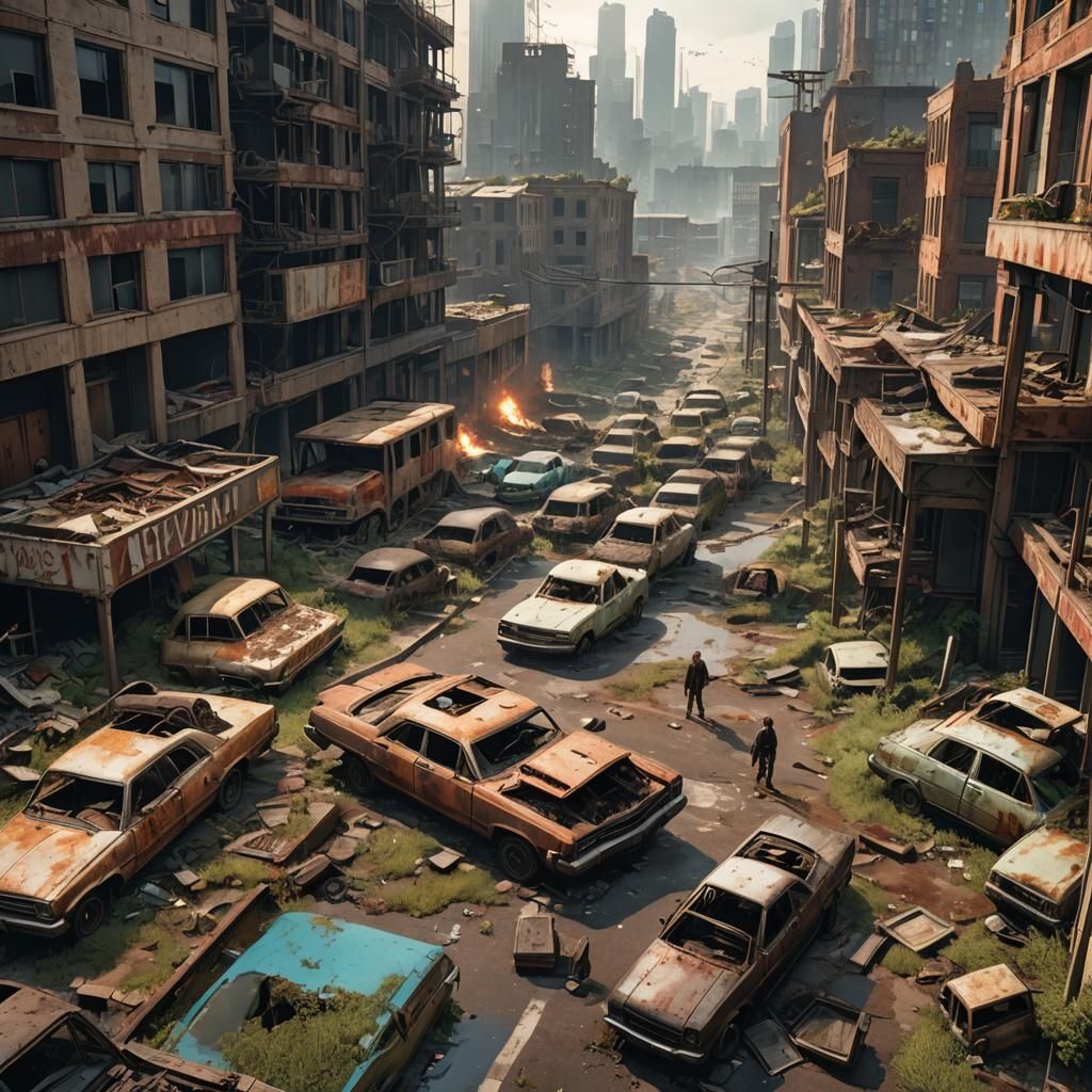 Post-Apocalyptic Wasteland: Decaying Cityscape in Unreal Eng...