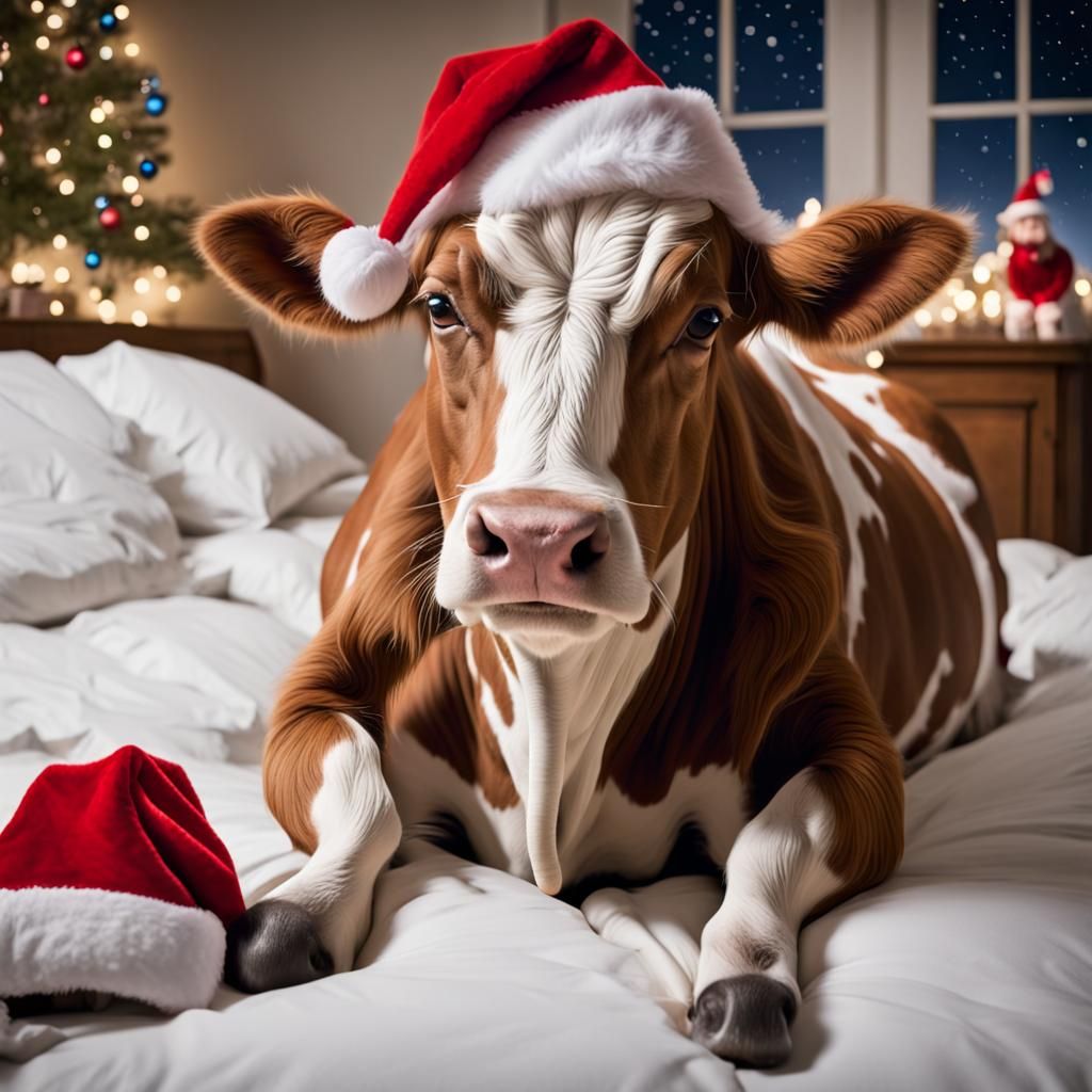 Christmas Eve Cow: Not a Creature Was Stirring