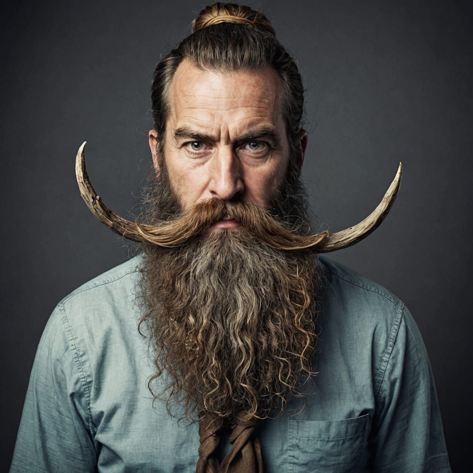 Long Beard Tied in a Bow