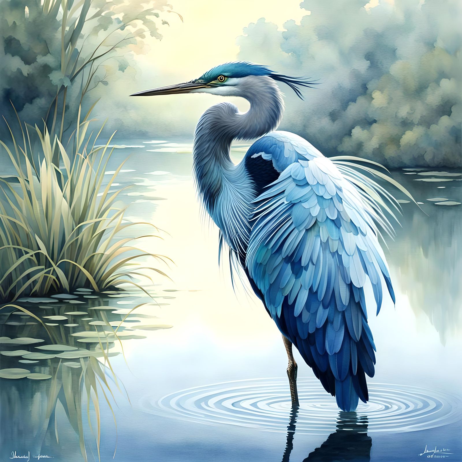 Great Blue Heron Portrait