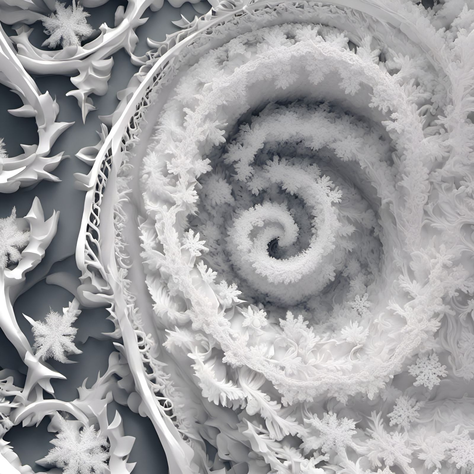 Fractal Winter: Generative Art in 3D