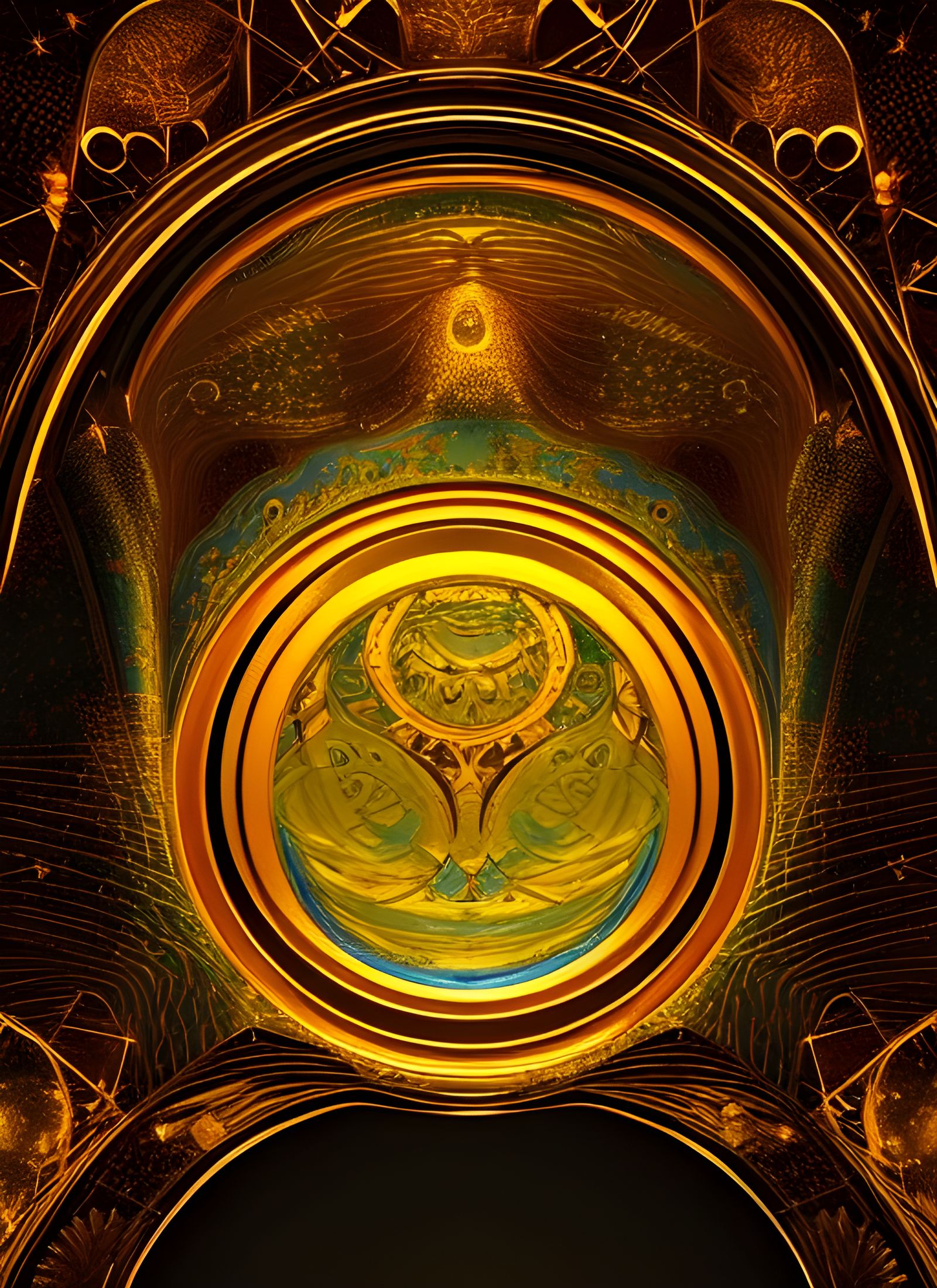 Precious Stone Inlay: "Good Night World"