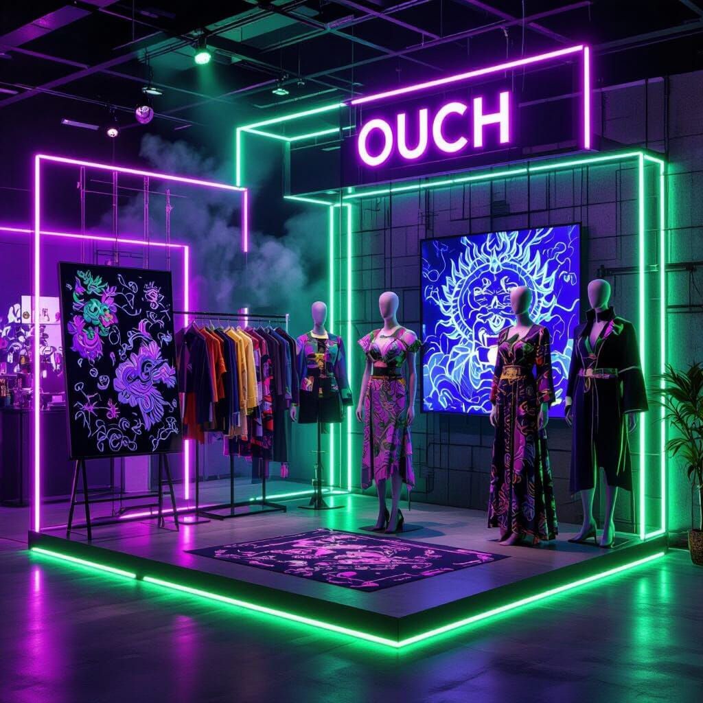 Graduation Fashion Booth with Khmer Soul & Neon Lights