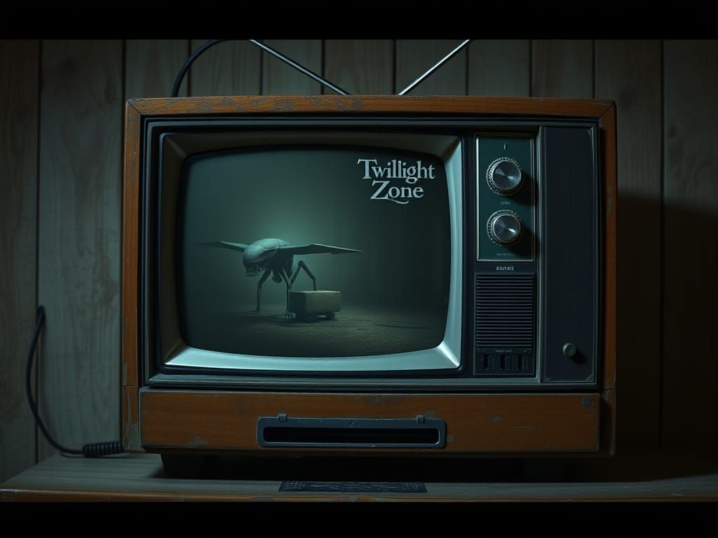 Vintage TV Displays Moody Sci-Fi Film