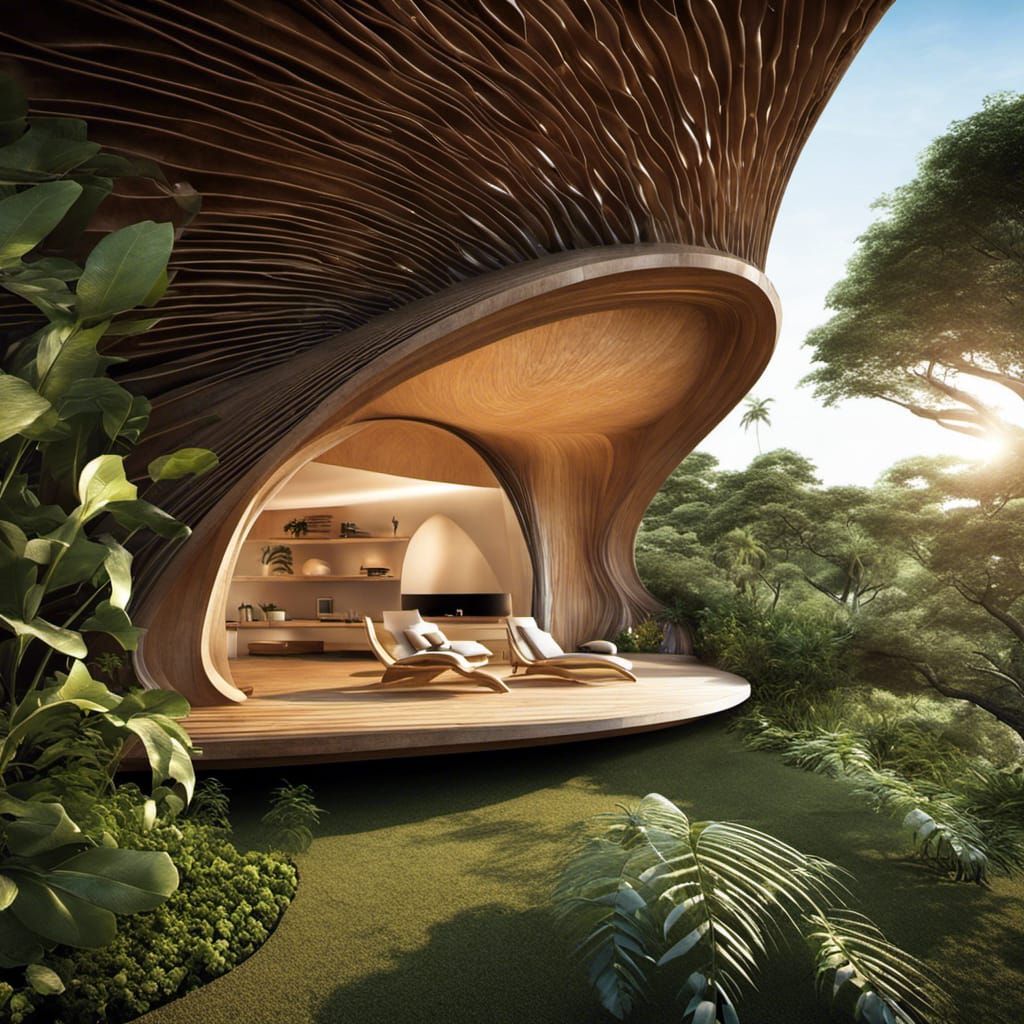 Futuristic Biomimicry House on the Beach