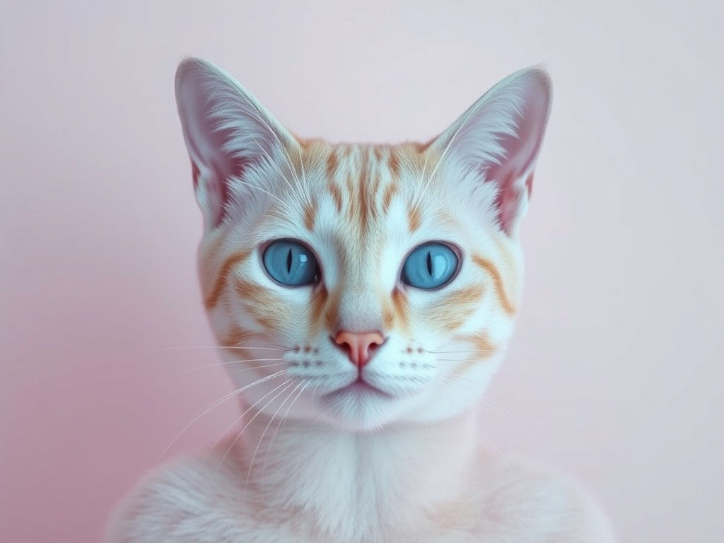 Minimalist Pink and Blue Lowbrow Art