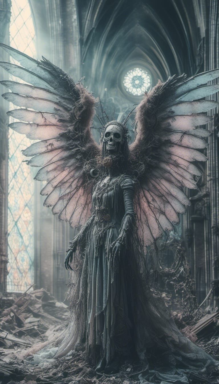 <lora:Vintage Goth:1.0> <lora:Fantastic:1.0> Dreamy pastel p...