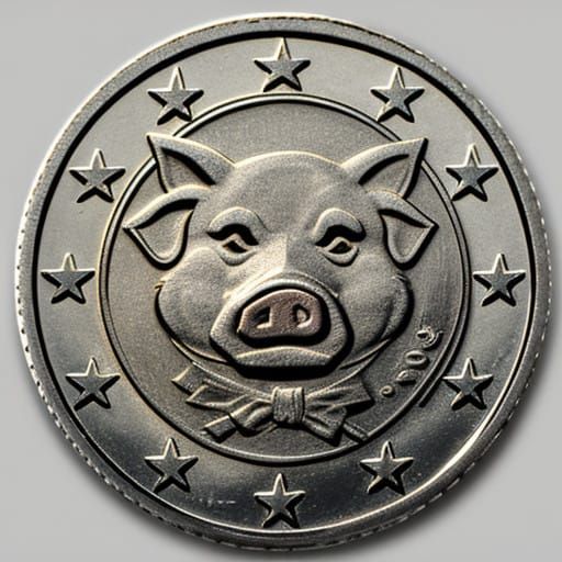 Pigcoin Design in Artistic Style