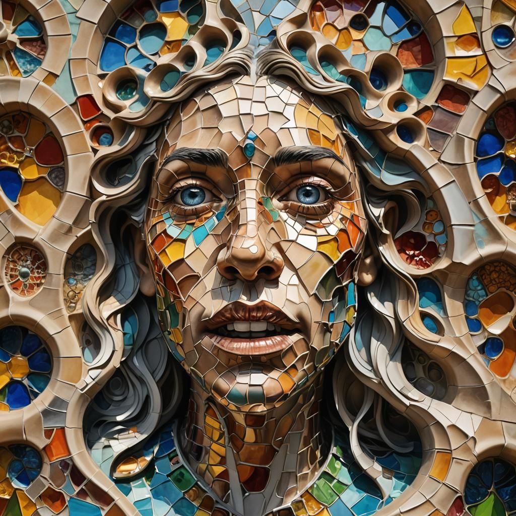 Detailed Hyperrealistic Portrait in Splash Art Style