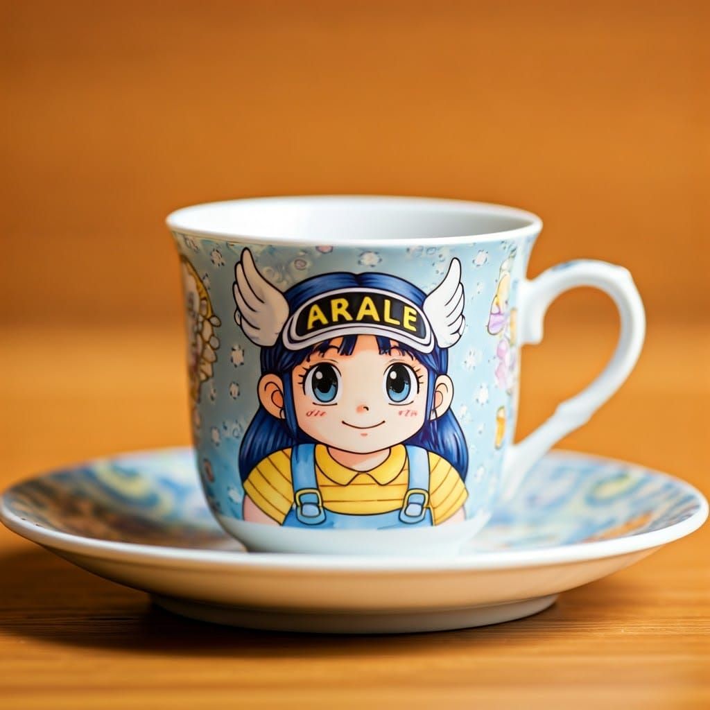 Arale Teacup: Japanese Manga Art in Porcelain