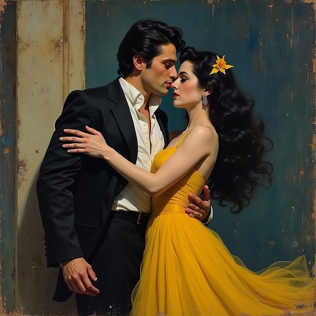 Hedy Lamarr in Art Nouveau Portrait