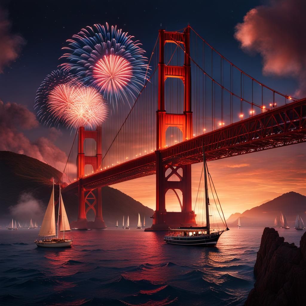 Golden Gate Bridge Celebrates July 4th