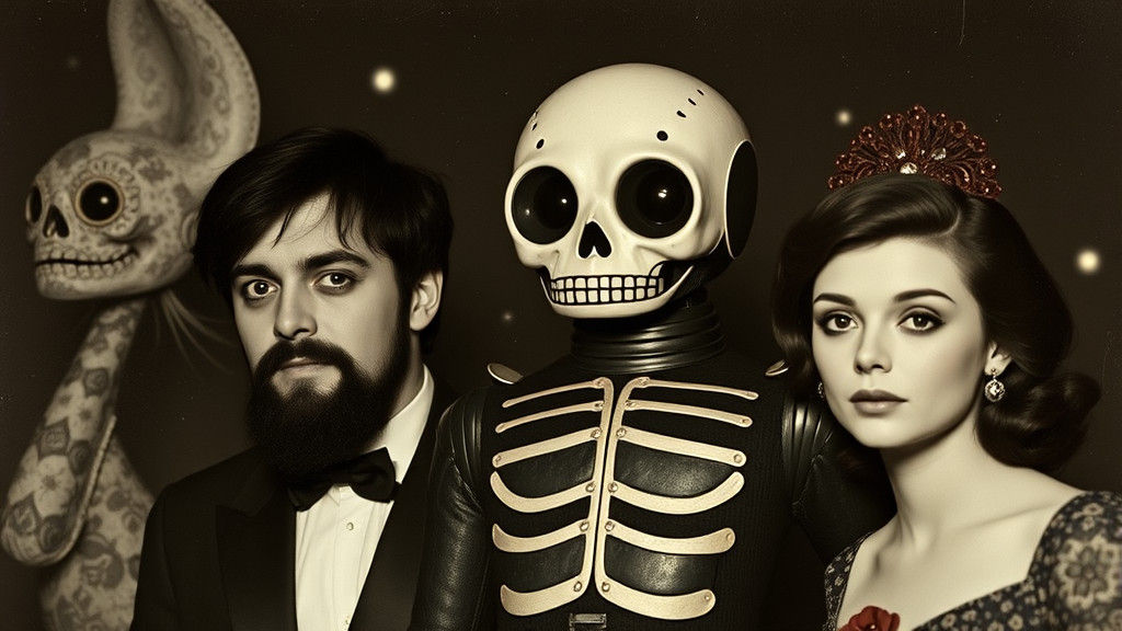 Surreal Robot Character in Pop Surrealist Style