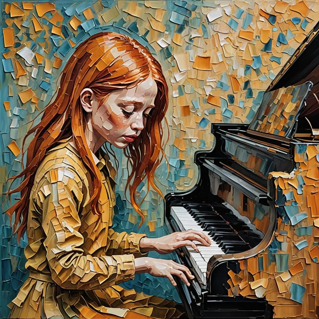 When I am sad I play the piano and my sadness melts away like snow on a spring day