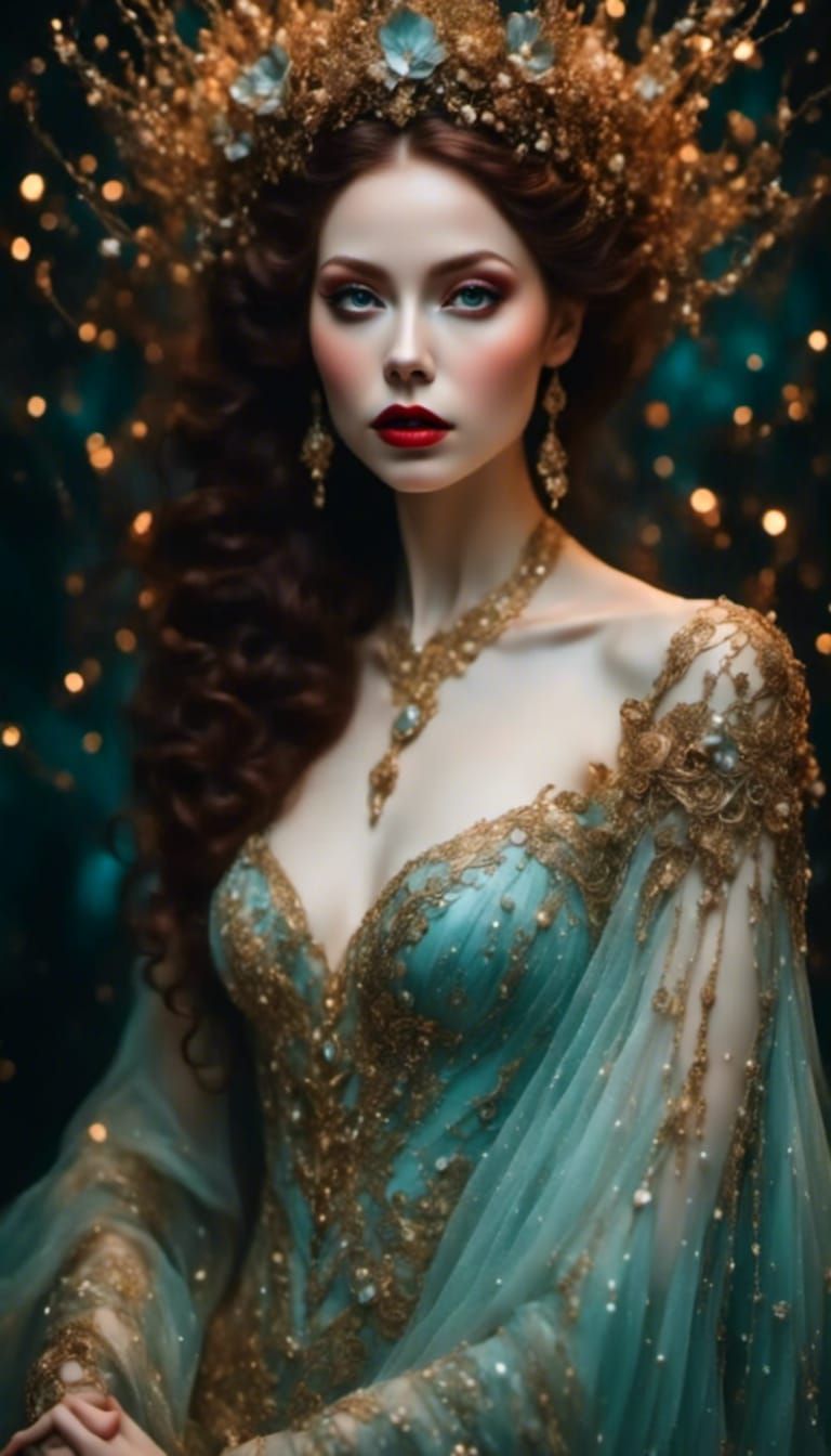 Enchanting Mermaid Portrait with Soft Lighting