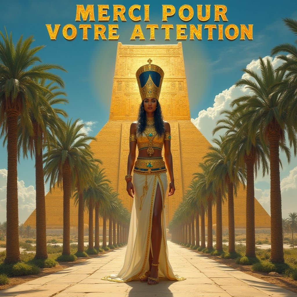 Egyptian Queen in Golden Splendor