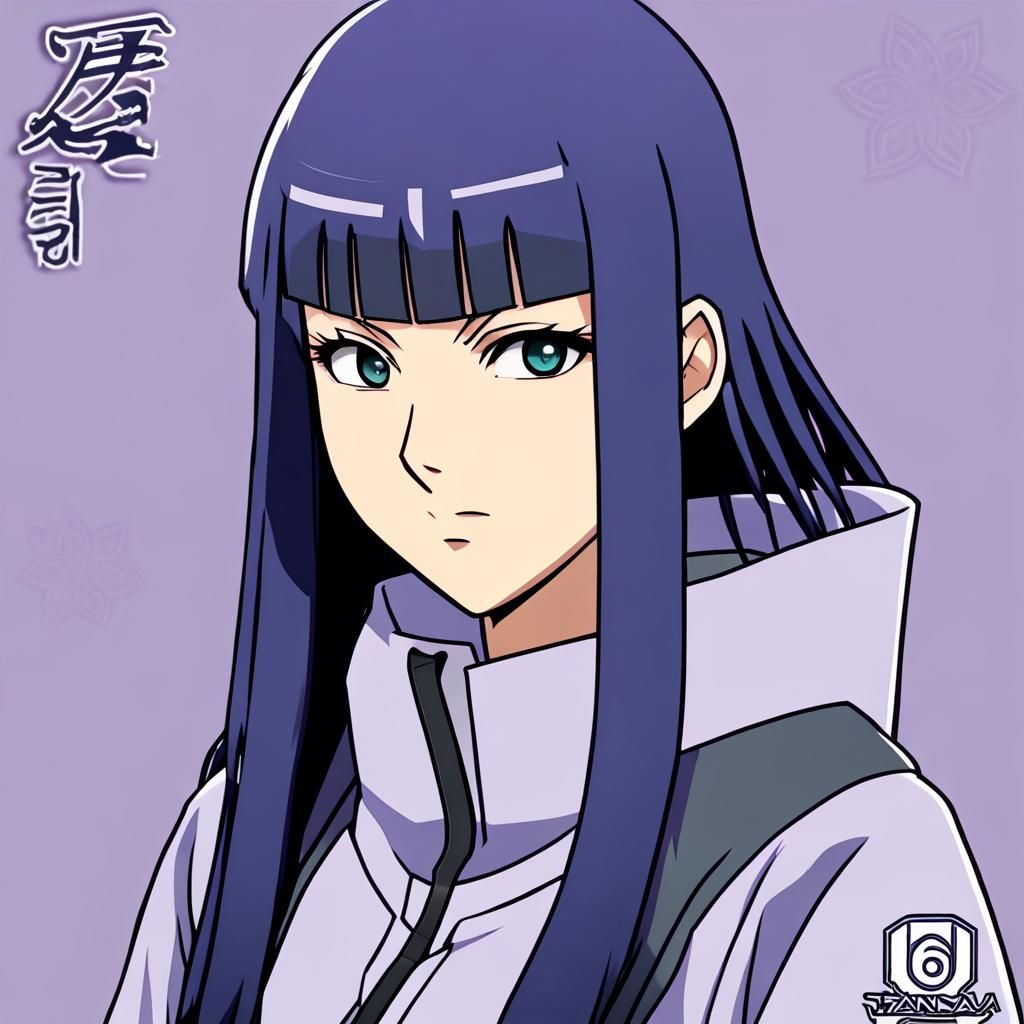 Hinata Hyuga in 3D Game Cinematic Style
