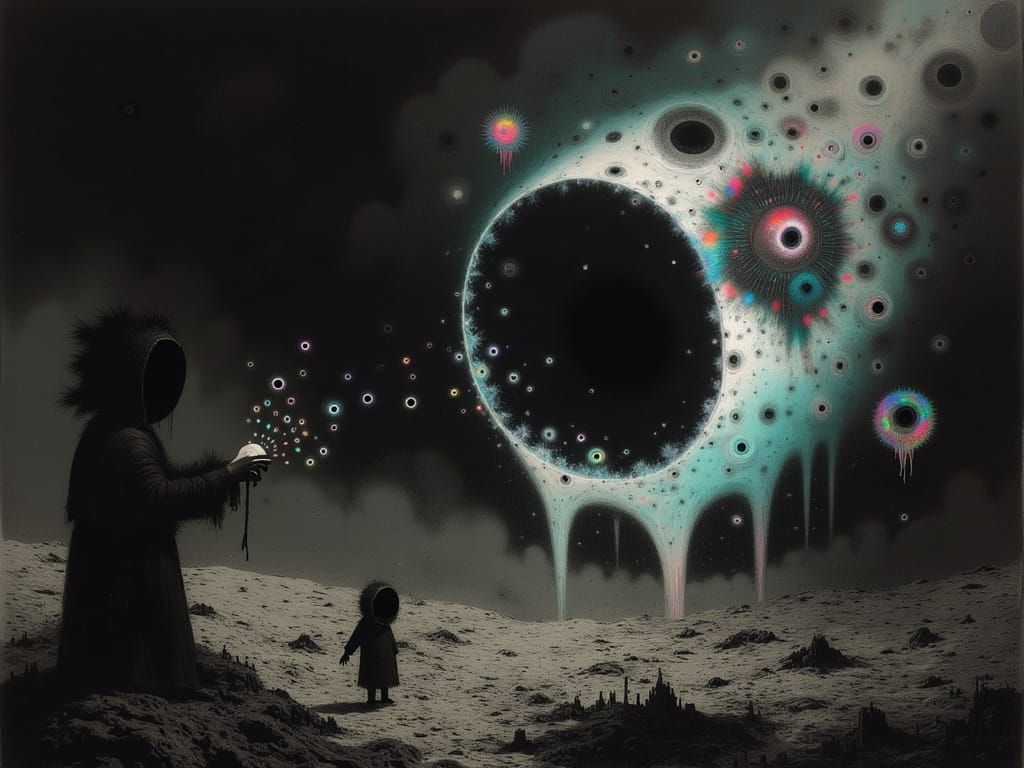 Black Hole Gateway to Bizarre Alternate Dimension