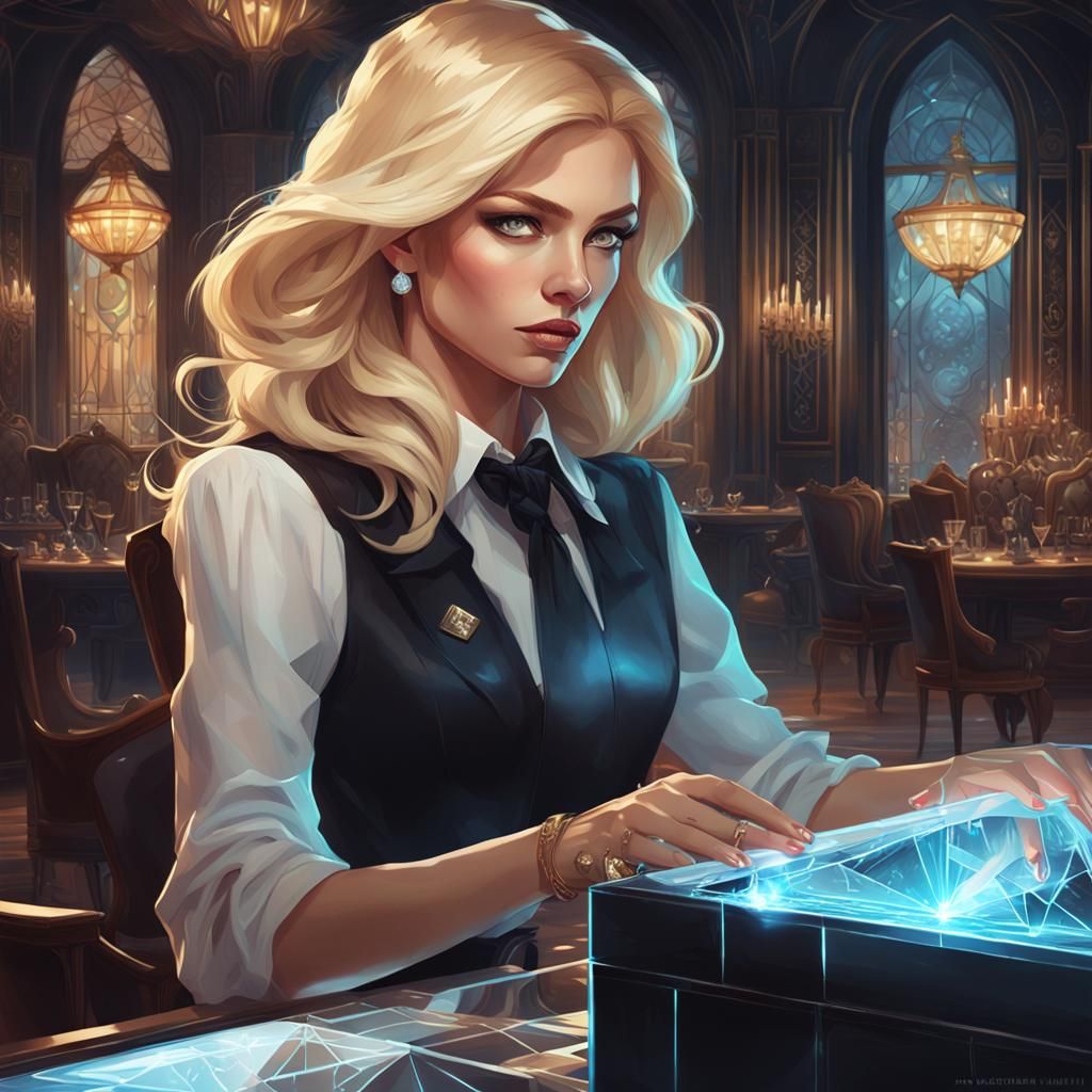 Blonde Spy Steals Diamond in Laser-Filled Mansion