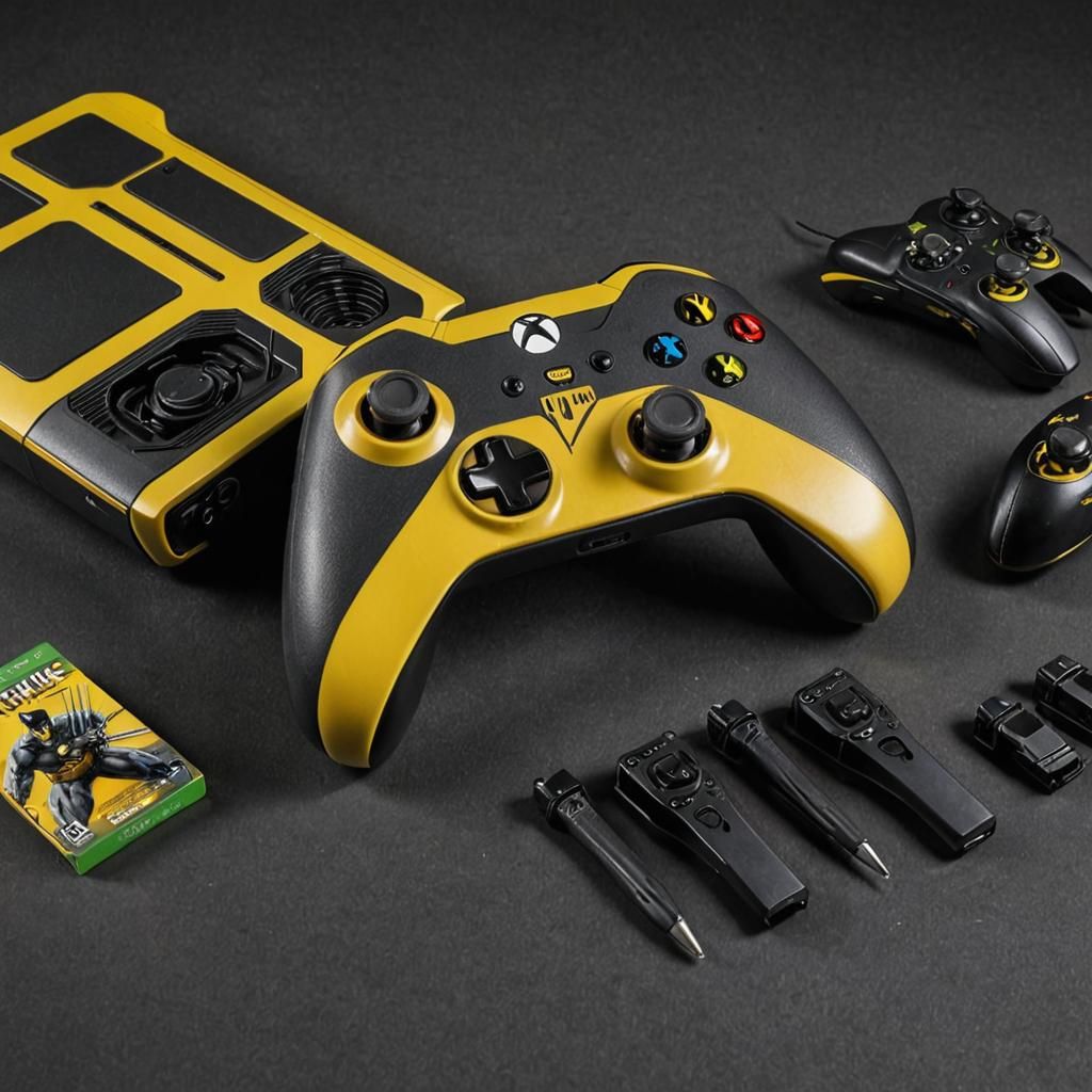 Wolverine Custom Xbox Console on Gaming Table