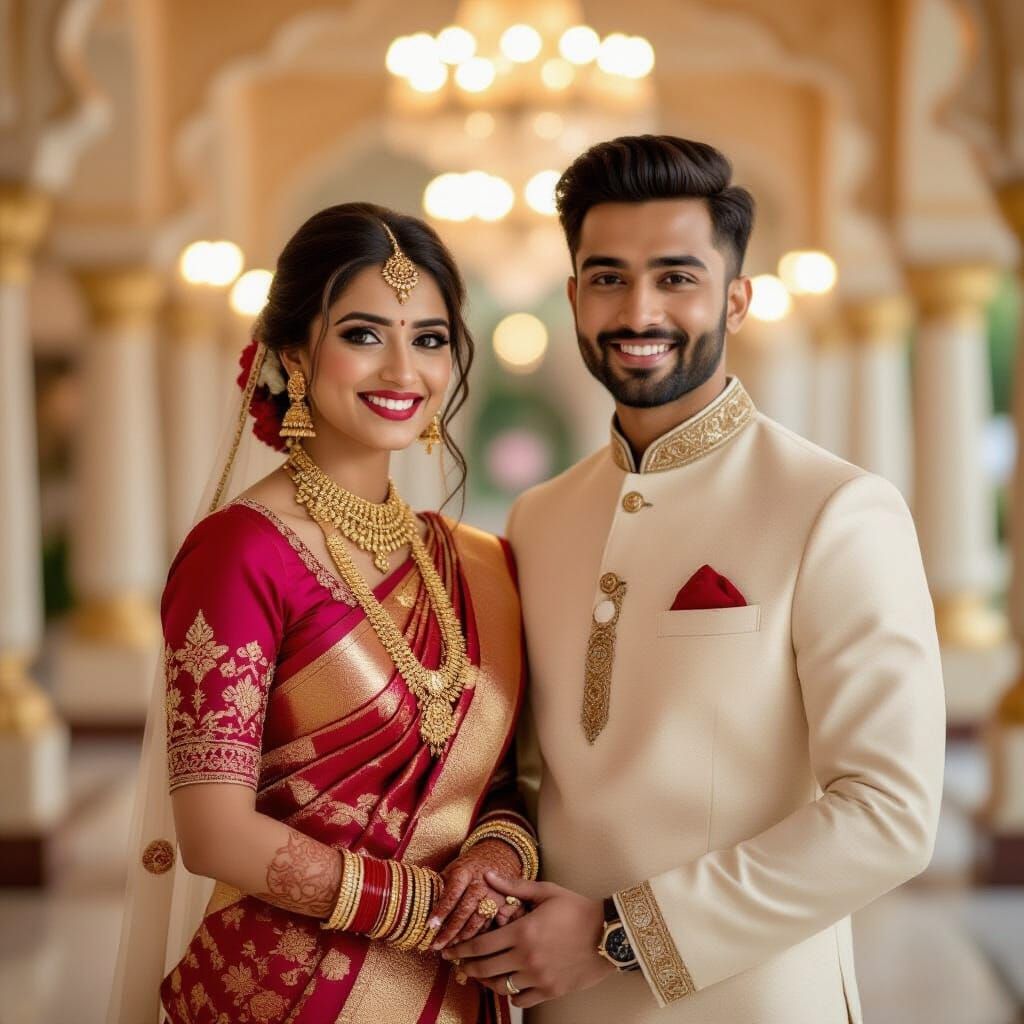 Bangladeshi Wedding Portrait Inspired by Sabyasachi Styles