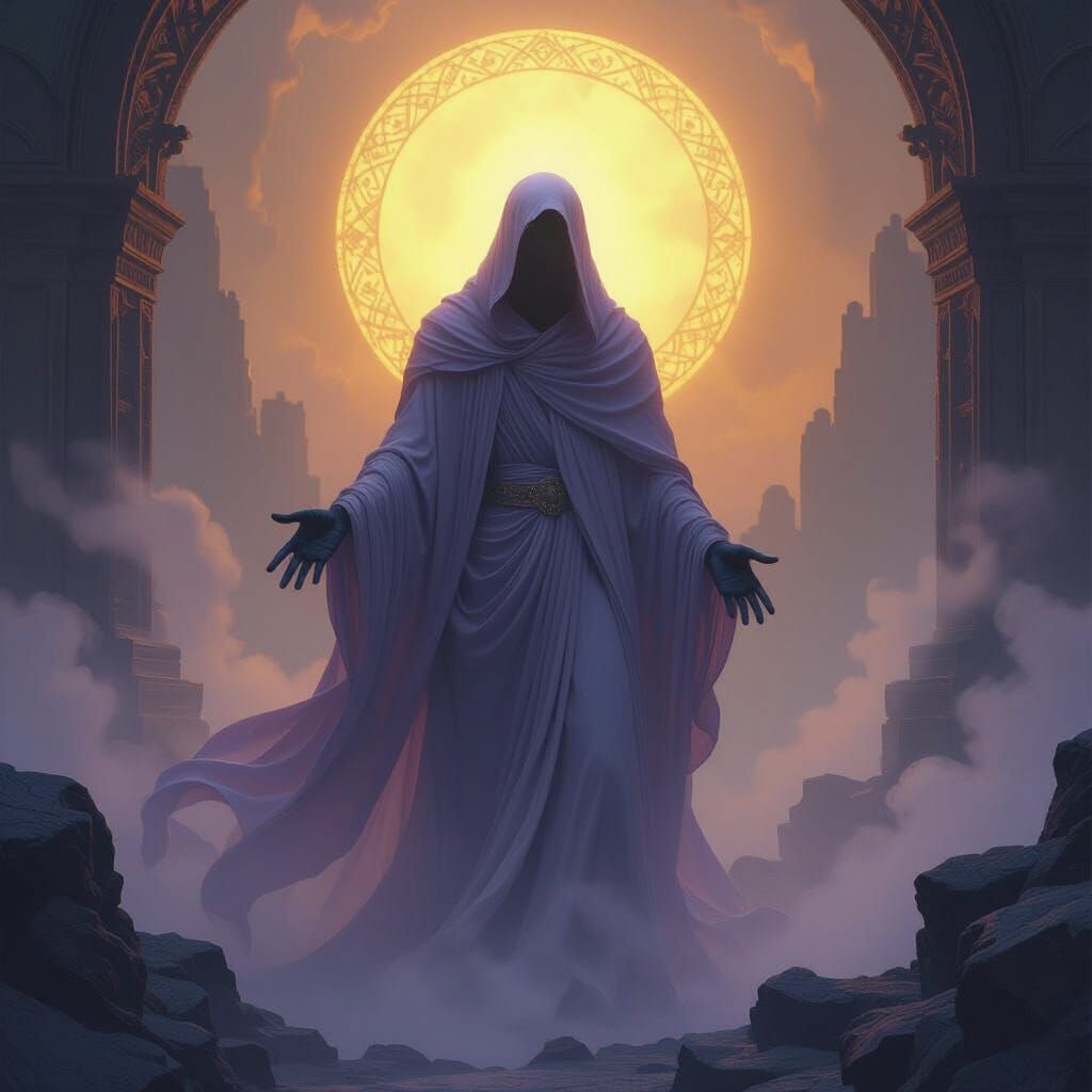 Ethereal Soul Spirit in Soft Pastel Hues